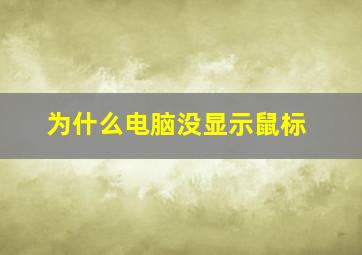 为什么电脑没显示鼠标