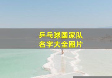 乒乓球国家队名字大全图片