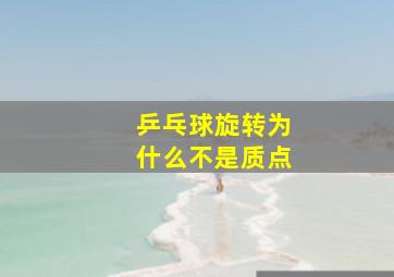 乒乓球旋转为什么不是质点