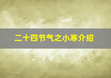 二十四节气之小寒介绍