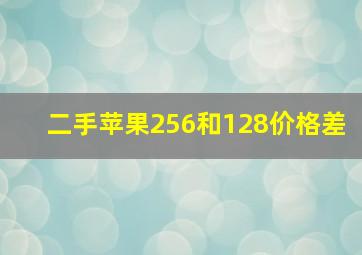 二手苹果256和128价格差