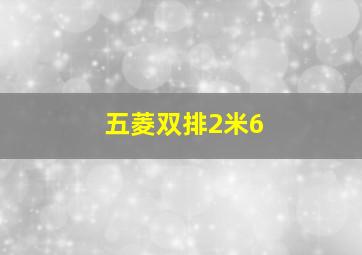 五菱双排2米6