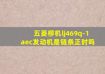 五菱柳机lj469q-1aec发动机是链条正时吗