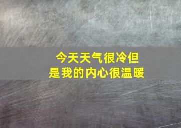 今天天气很冷但是我的内心很温暖