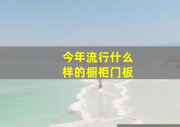 今年流行什么样的橱柜门板