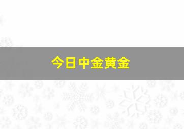 今日中金黄金