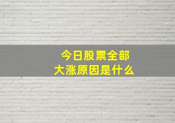 今日股票全部大涨原因是什么