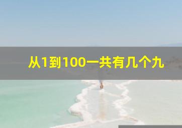 从1到100一共有几个九