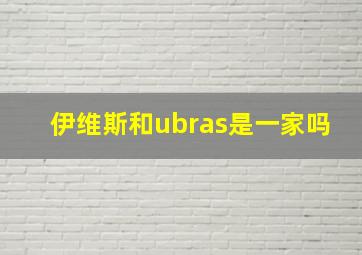 伊维斯和ubras是一家吗