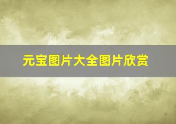 元宝图片大全图片欣赏