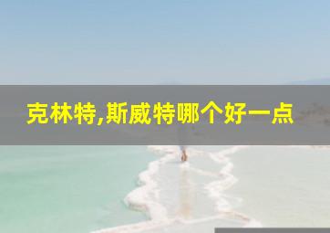 克林特,斯威特哪个好一点