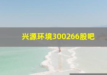 兴源环境300266股吧