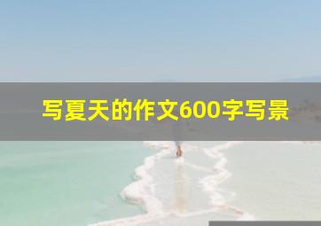 写夏天的作文600字写景