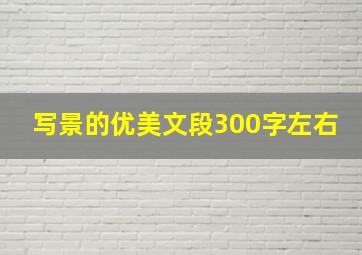 写景的优美文段300字左右