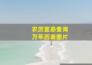 农历宜忌查询万年历表图片