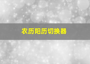 农历阳历切换器