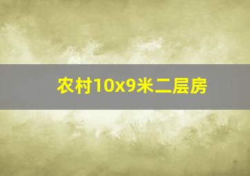 农村10x9米二层房