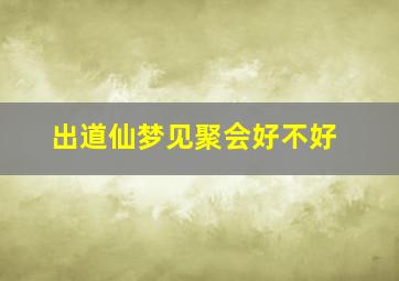 出道仙梦见聚会好不好