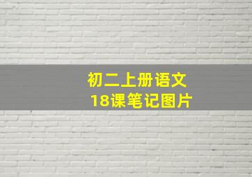 初二上册语文18课笔记图片