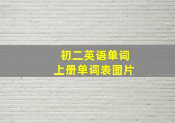 初二英语单词上册单词表图片