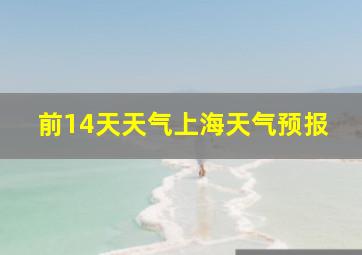 前14天天气上海天气预报