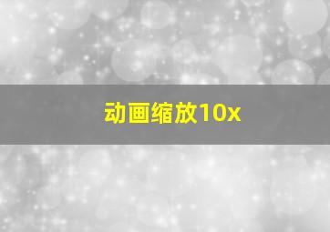 动画缩放10x