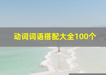 动词词语搭配大全100个