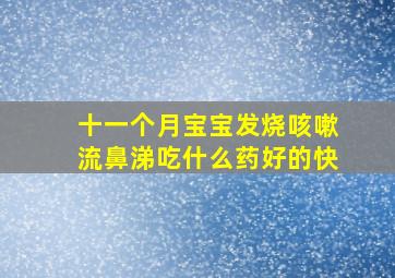 十一个月宝宝发烧咳嗽流鼻涕吃什么药好的快