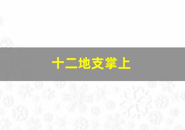 十二地支掌上