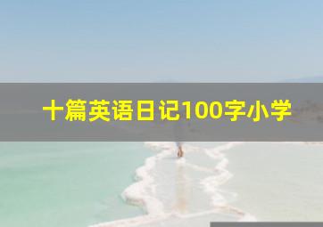 十篇英语日记100字小学