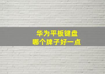 华为平板键盘哪个牌子好一点