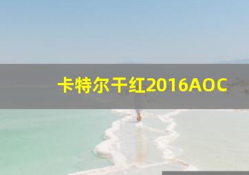 卡特尔干红2016AOC