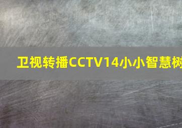 卫视转播CCTV14小小智慧树