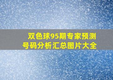 双色球95期专家预测号码分析汇总图片大全