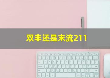 双非还是末流211