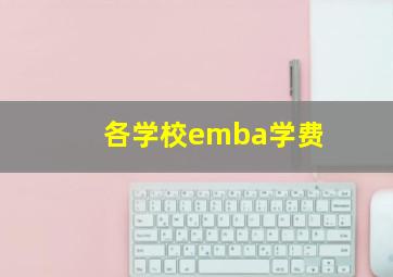 各学校emba学费