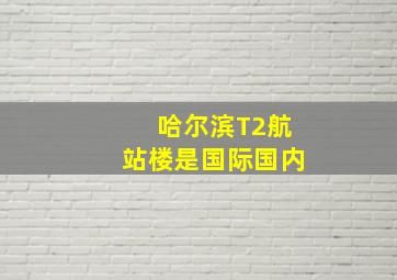 哈尔滨T2航站楼是国际国内