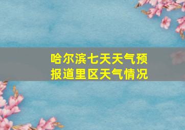 哈尔滨七天天气预报道里区天气情况