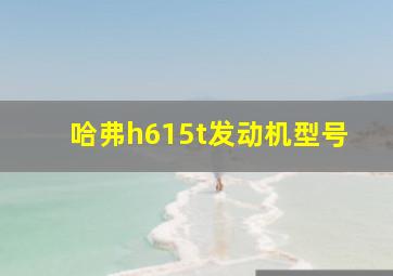 哈弗h615t发动机型号