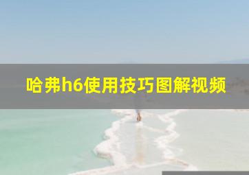 哈弗h6使用技巧图解视频