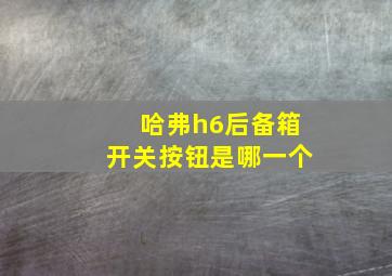 哈弗h6后备箱开关按钮是哪一个