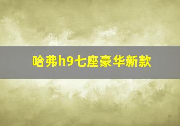 哈弗h9七座豪华新款