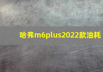 哈弗m6plus2022款油耗