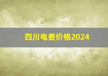 四川电费价格2024