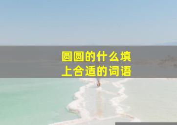 圆圆的什么填上合适的词语