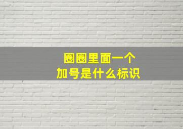 圈圈里面一个加号是什么标识