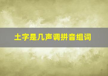 土字是几声调拼音组词