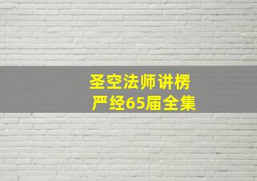 圣空法师讲楞严经65届全集