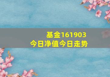 基金161903今日净值今日走势