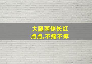 大腿两侧长红点点,不痛不痒